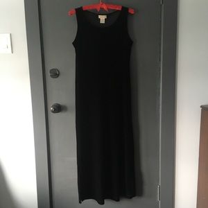 90’s Vintage Apostrophe Velvet Dress - Black Small